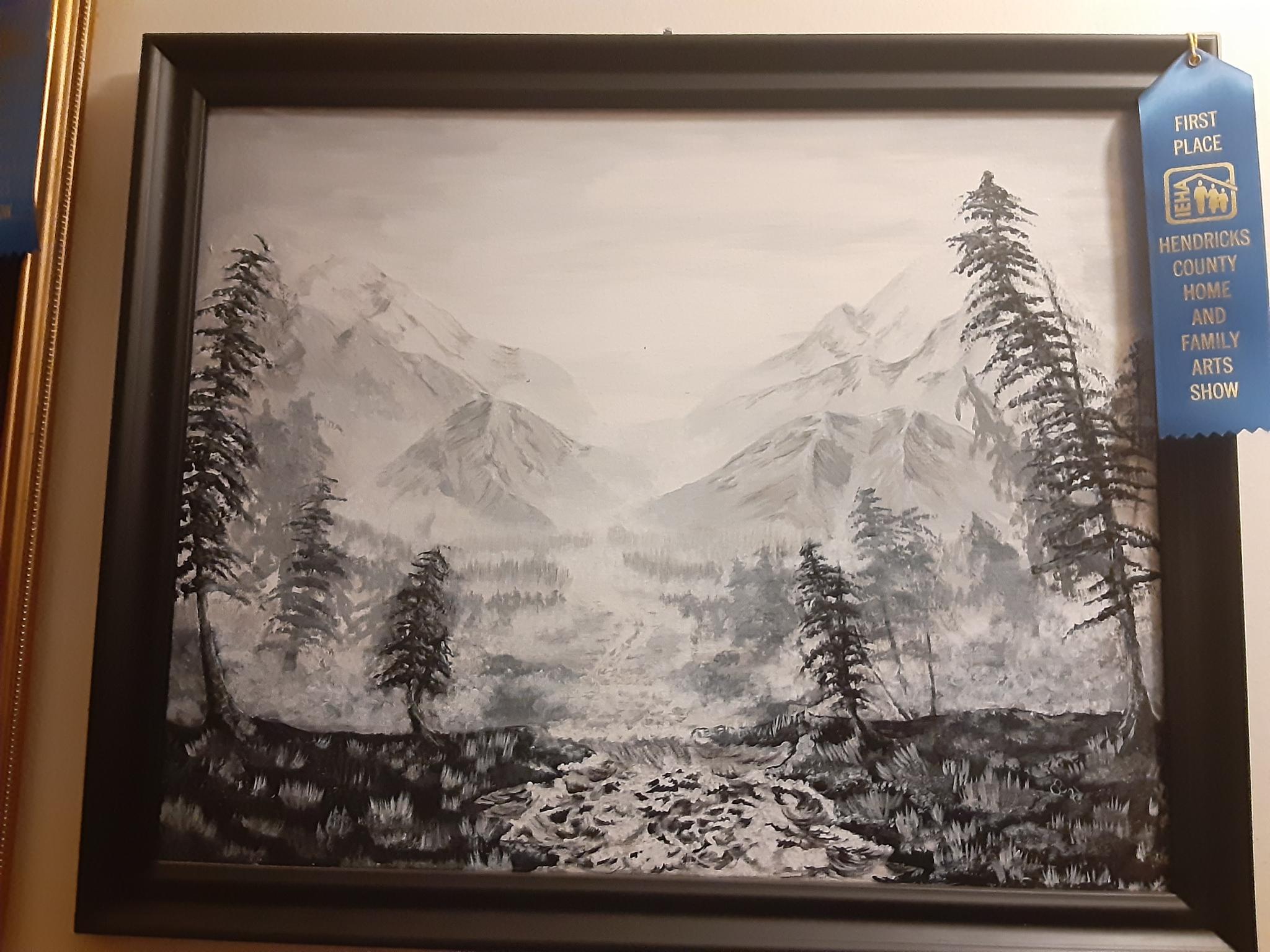 Black and White Mountain River